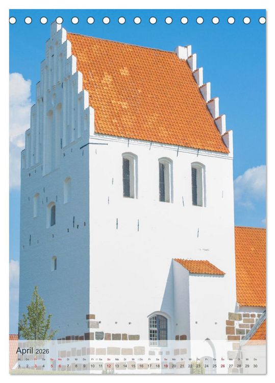 Produktbild: D&auml;nemark - Historisches F&uuml;nen (Tischkalender 2026 DIN A5 hoch), CALVENDO Monatskalender