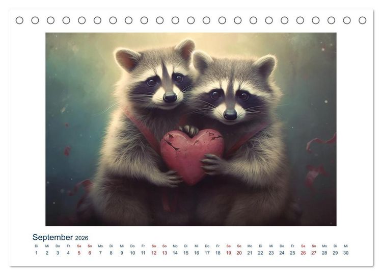 Produktbild: Unzertrennlich (Tischkalender 2026 DIN A5 quer), CALVENDO Monatskalender