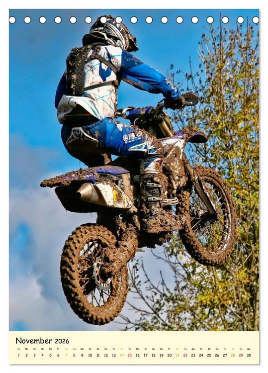 Produktbild: Motocross - einfach cool (Tischkalender 2026 DIN A5 hoch), CALVENDO Monatskalender