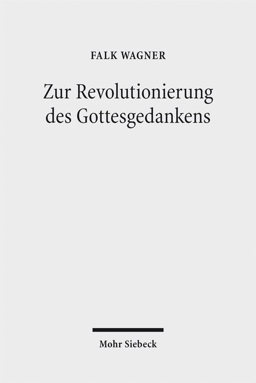 Produktbild: Zur Revolutionierung des Gottesgedankens