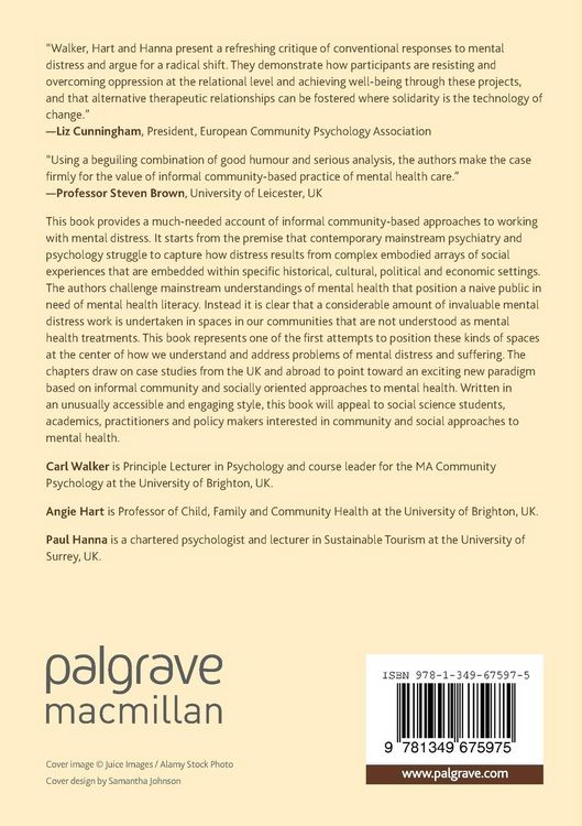 Produktbild: Building a New Community Psychology of Mental Health