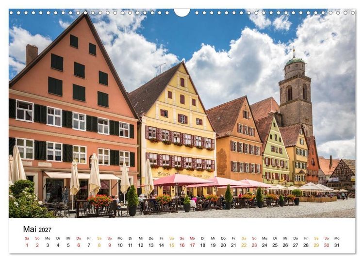 Produktbild: Unterwegs auf der Romantischen Strasse (Wandkalender 2027 DIN A3 quer), CALVENDO Monatskalender