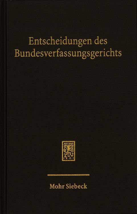 Produktbild: Entscheidungen des Bundesverfassungsgerichts (BVerfGE)