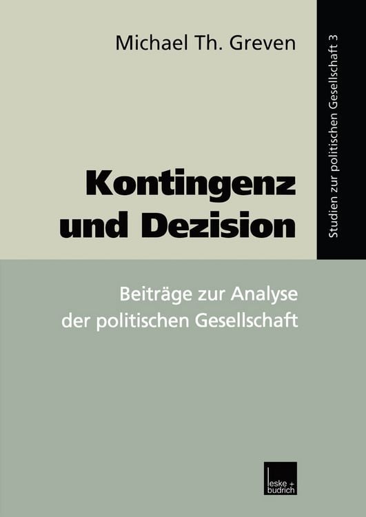 Produktbild: Kontingenz und Dezision