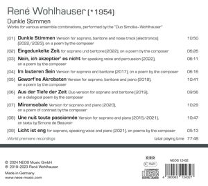 Produktbild: Ren' Wohlhauser: Dunkle Stimmen