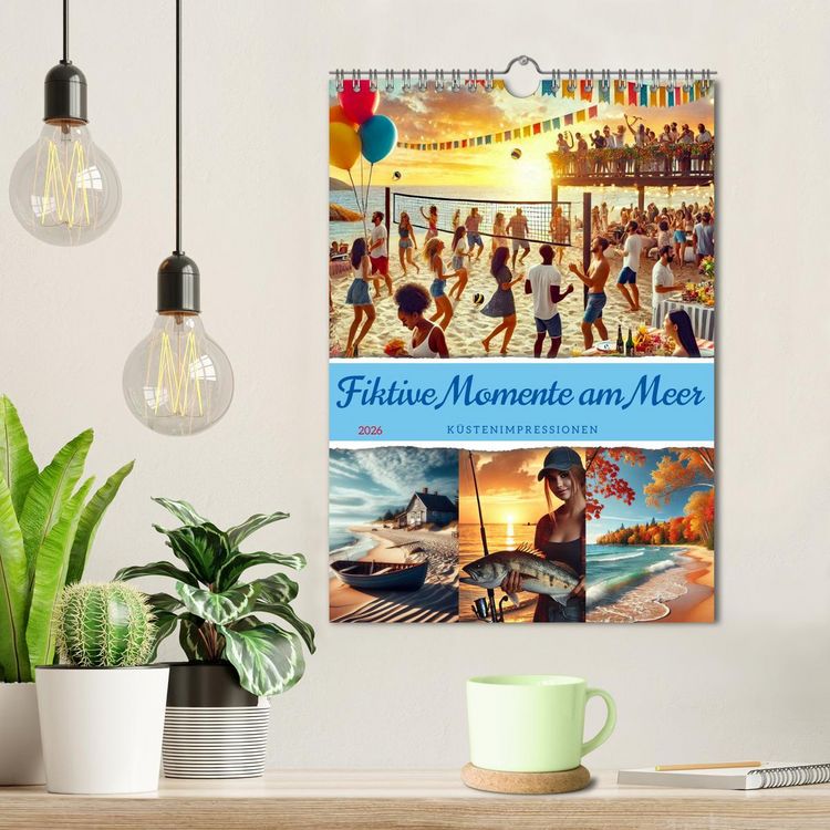 Produktbild: Fiktive Momente am Meer (Wandkalender 2026 DIN A4 hoch), CALVENDO Monatskalender