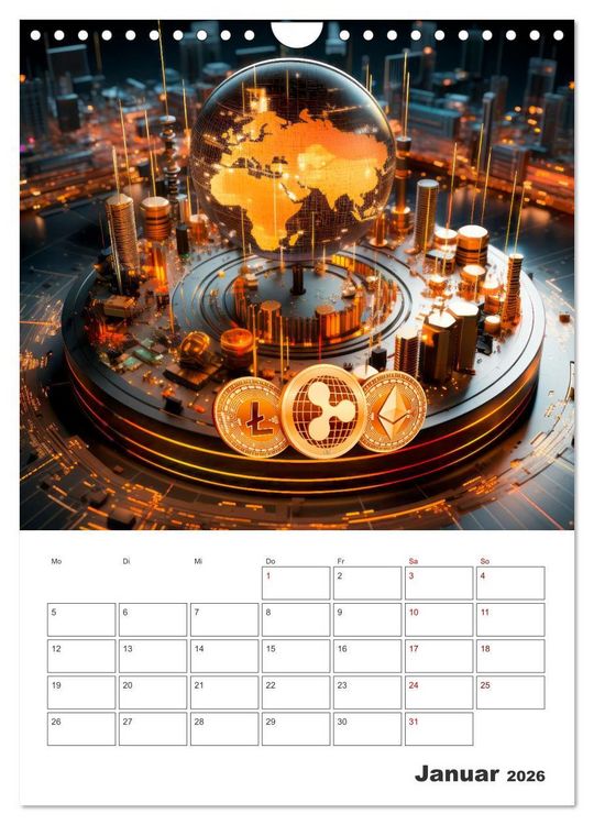 Produktbild: KRYPTO Cooler Terminplaner (Wandkalender 2026 DIN A4 hoch), CALVENDO Monatskalender