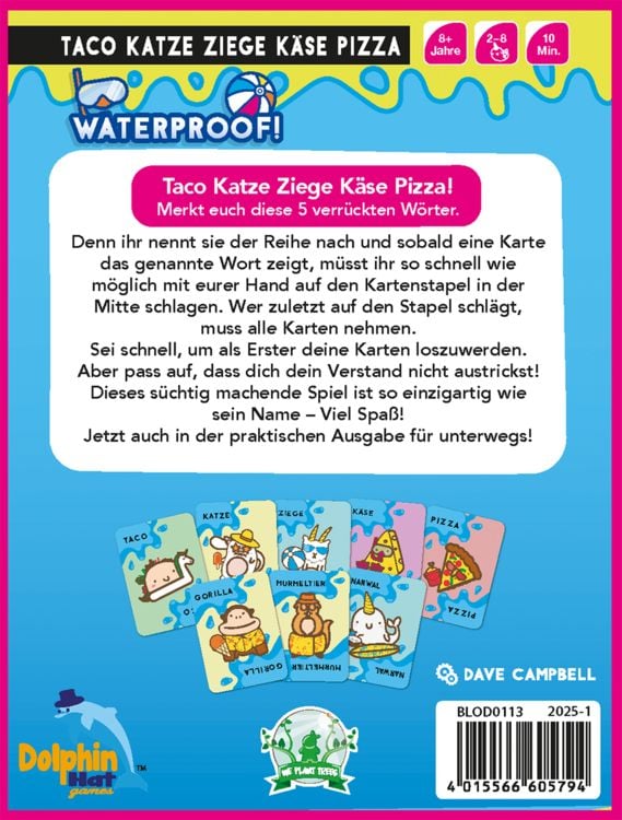 Produktbild: Taco Katze Ziege Käse Pizza Waterproof