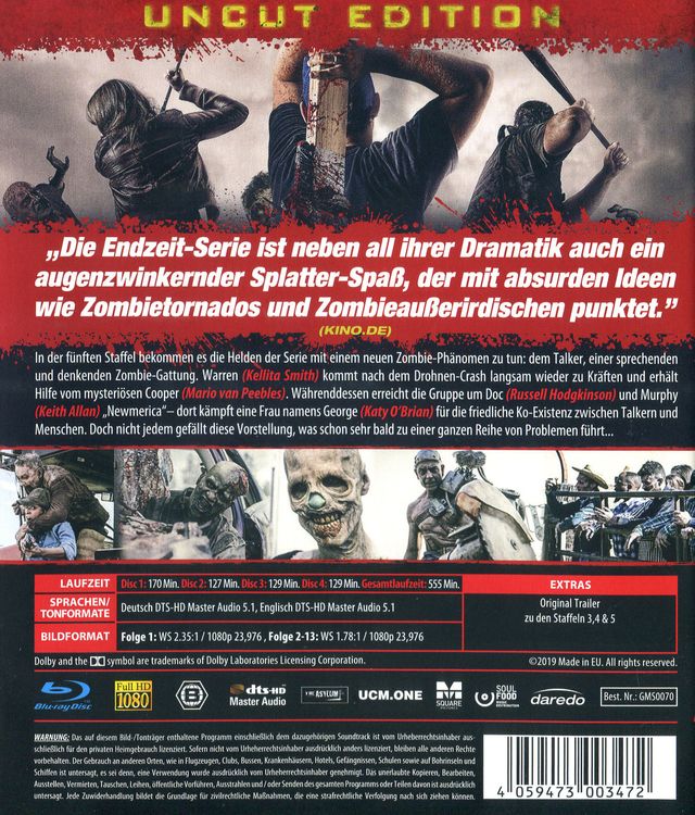 Z Nation - Staffel 5 (UNCUT-Edition)  [4 BRs]