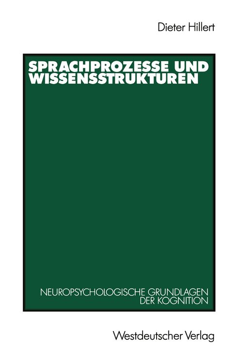 Produktbild: Sprachprozesse und Wissensstrukturen