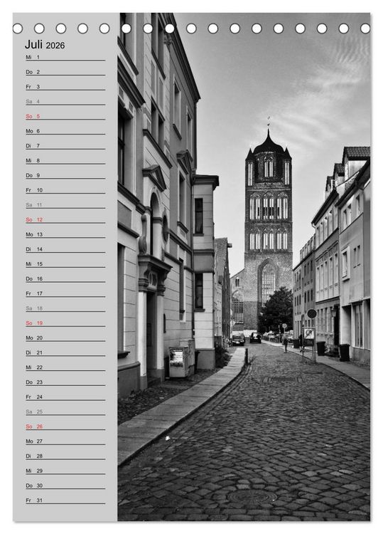 Produktbild: Stralsund. Ein Hauch l&auml;ngst vergangener Zeiten (Tischkalender 2026 DIN A5 hoch), CALVENDO Monatskalender