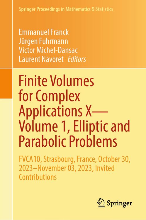 Produktbild: Finite Volumes for Complex Applications X&mdash;Volume 1, Elliptic and Parabolic Problems