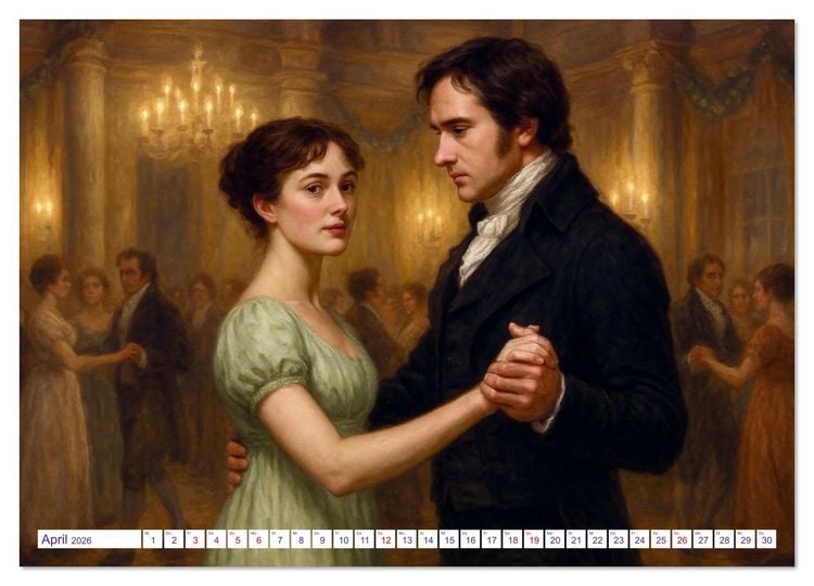 Produktbild: Jane Austen (Wandkalender 2026 DIN A3 quer), CALVENDO Monatskalender