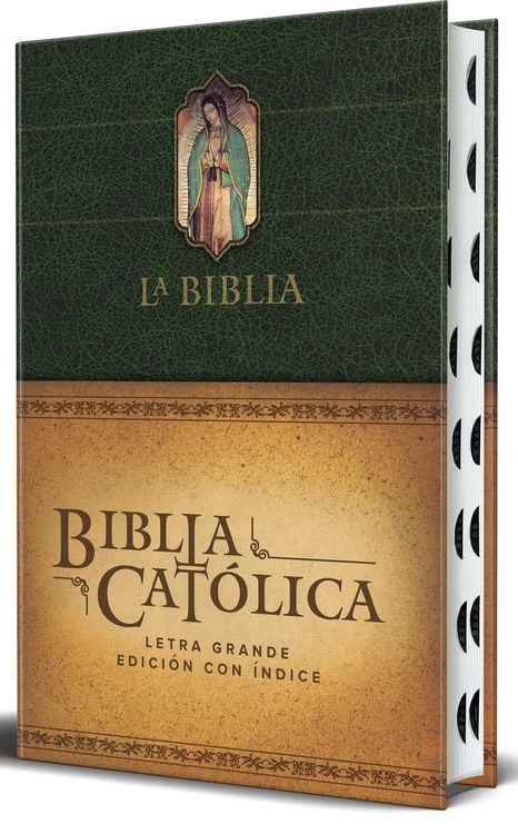 Produktbild: La Biblia Catolica: Edicion letra grande, HC, verde con indice,