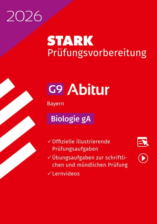 Produktbild: STARK Biologie gA - Abitur 2026 Bayern - Pr&uuml;fungsvorbereitung