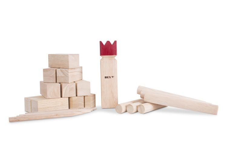 Produktbild: BEX 511-011 - KUBB Original Color, das Original aus Schweden, Premium Qualit&auml;t aus Gummibaum Holz