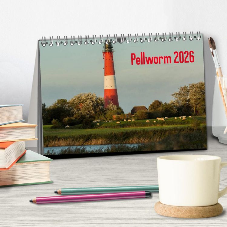 Produktbild: Pellworm 2026 (Tischkalender 2026 DIN A5 quer), CALVENDO Monatskalender