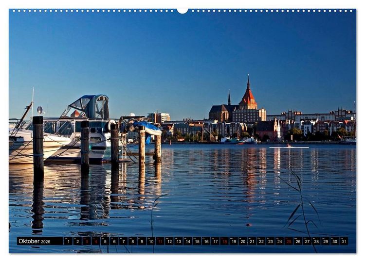Produktbild: Ostseeperle Rostock (Wandkalender 2026 DIN A2 quer), CALVENDO Monatskalender