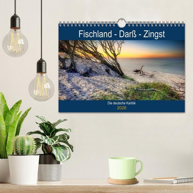 Produktbild: Fischland - Dar&szlig;- Zingst (Wandkalender 2026 DIN A4 quer), CALVENDO Monatskalender