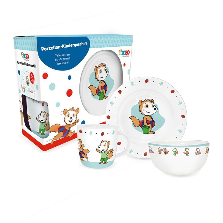 Produktbild: Tr&ouml;tsch Bobo Siebenschl&auml;fer Geschirrset aus Porzellan
