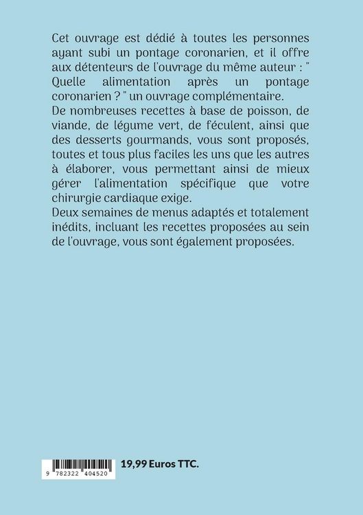 Produktbild: Mes recettes faciles apr&egrave;s un pontage coronarien.