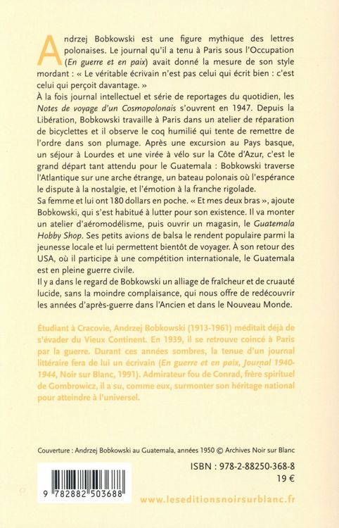 Produktbild: Notes de voyage d'un cosmopolonais