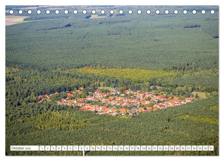 Produktbild: Der Fl&auml;ming aus der Vogelperspektive (Tischkalender 2026 DIN A5 quer), CALVENDO Monatskalender