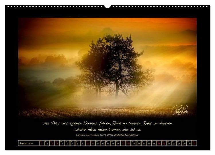 Produktbild: Sonnenmomente und Lebensweisheiten (Wandkalender 2026 DIN A2 quer), CALVENDO Monatskalender