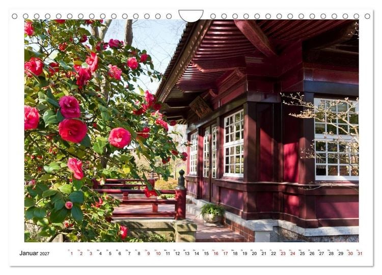 Produktbild: Japanische G&auml;rten in Deutschland (Wandkalender 2027 DIN A4 quer), CALVENDO Monatskalender