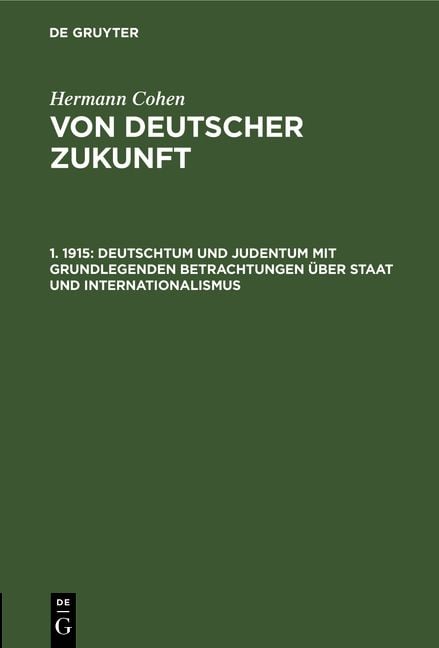 Produktbild: Deutschtum und Judentum mit grundlegenden Betrachtungen &uuml;ber Staat und Internationalismus