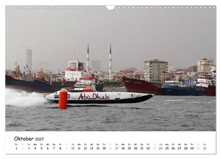 Produktbild: Offshore Powerboats (Wandkalender 2027 DIN A3 quer), CALVENDO Monatskalender