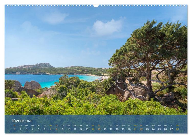 Produktbild: Sardaigne - L'&acirc;me sauvage de la M&eacute;diterran&eacute;e (Calendrier mural 2026 DIN A2 vertical), CALVENDO calendrier mensuel