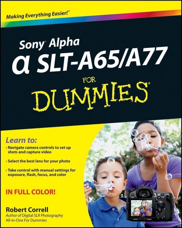 Produktbild: Sony Alpha SLT-A65 / A77 For Dummies
