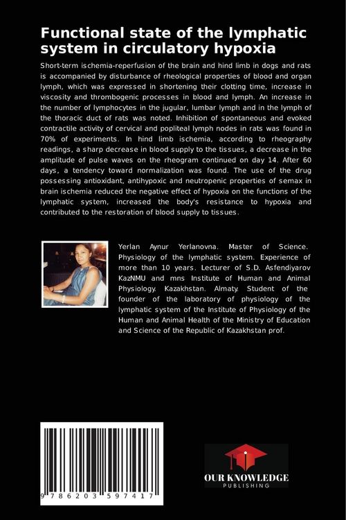 Produktbild: Functional state of the lymphatic system in circulatory hypoxia