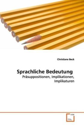 Produktbild: Beck, C: Sprachliche Bedeutung