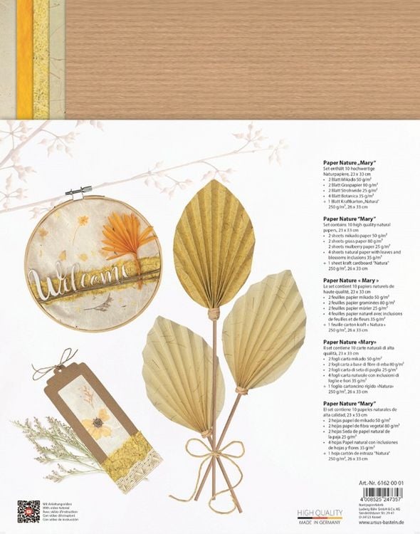 Produktbild: URSUS Spezialpapiere Paper Nature Mary, 23 x 33 cm