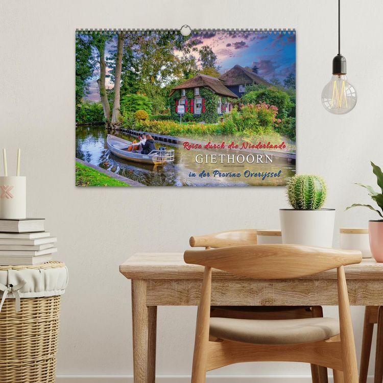 Produktbild: Reise durch die Niederlande - Giethoorn in der Provinz Overijssel (Wandkalender 2026 DIN A3 quer), CALVENDO Monatskalender