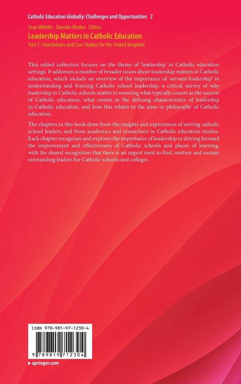 Produktbild: Leadership Matters in Catholic Education