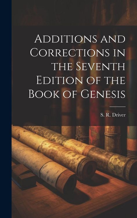 Produktbild: Additions and Corrections in the Seventh Edition of the Book of Genesis