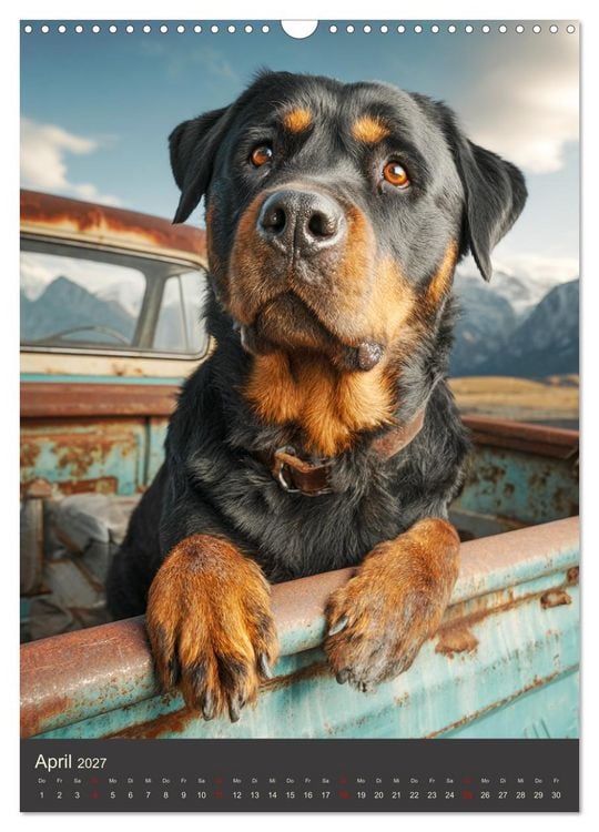 Produktbild: Rottweiler. Kraft, Herz und Treue (Wandkalender 2027 DIN A3 hoch), CALVENDO Monatskalender