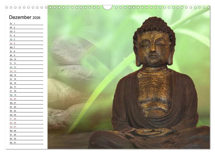 Produktbild: Buddha (Wandkalender 2026 DIN A3 quer), CALVENDO Monatskalender