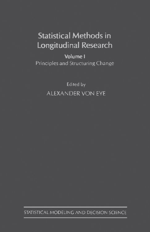 Produktbild: Statistical Methods in Longitudinal Research