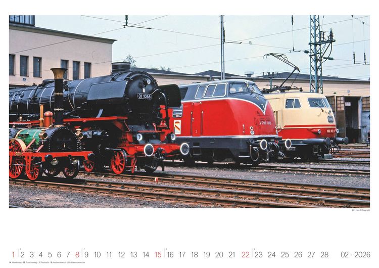 Produktbild: Eisenbahn-Nostalgie - Wandkalender im Format 42 x 29,7