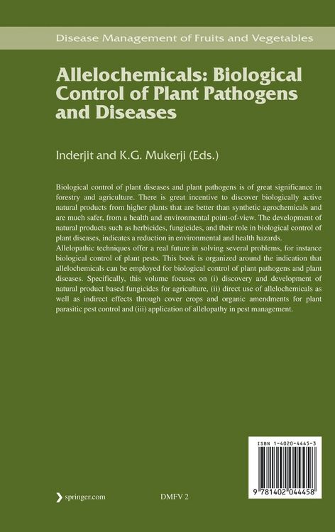 Produktbild: Allelochemicals: Biological Control of Plant Pathogens and Diseases