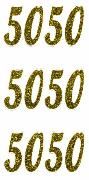 Produktbild: Glitter Sticker -50 gold