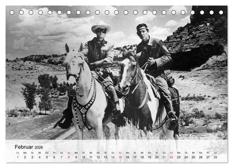 Produktbild: Westernhelden der Kinoleinwand (Tischkalender 2026 DIN A5 quer), CALVENDO Monatskalender