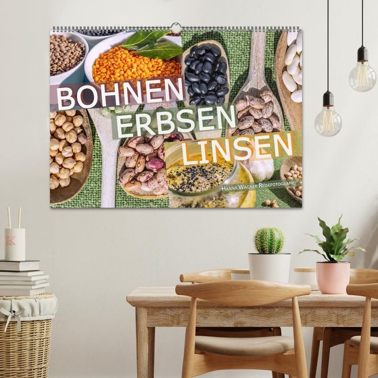 Produktbild: Bohnen Erbsen Linsen (Wandkalender 2026 DIN A2 quer), CALVENDO Monatskalender