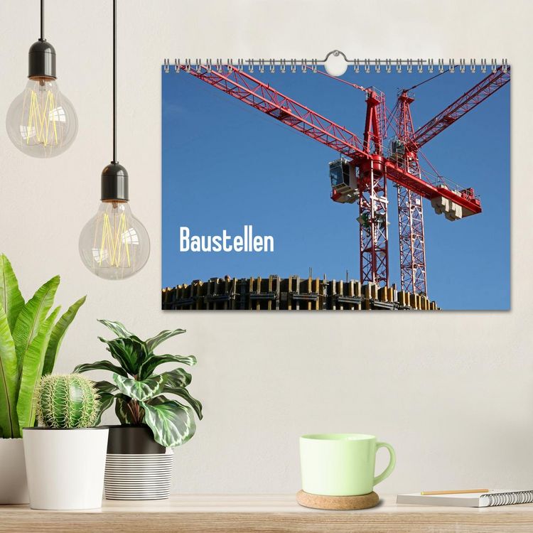 Produktbild: Baustellen (Wandkalender 2026 DIN A4 quer), CALVENDO Monatskalender