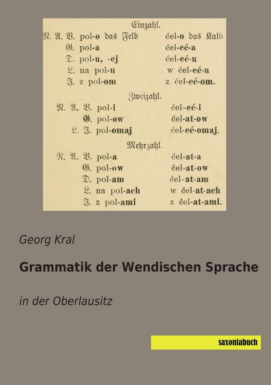 Produktbild: Grammatik der Wendischen Sprache
