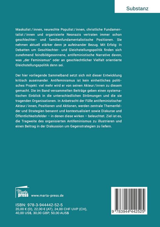 Produktbild: Antifeminismus in Bewegung